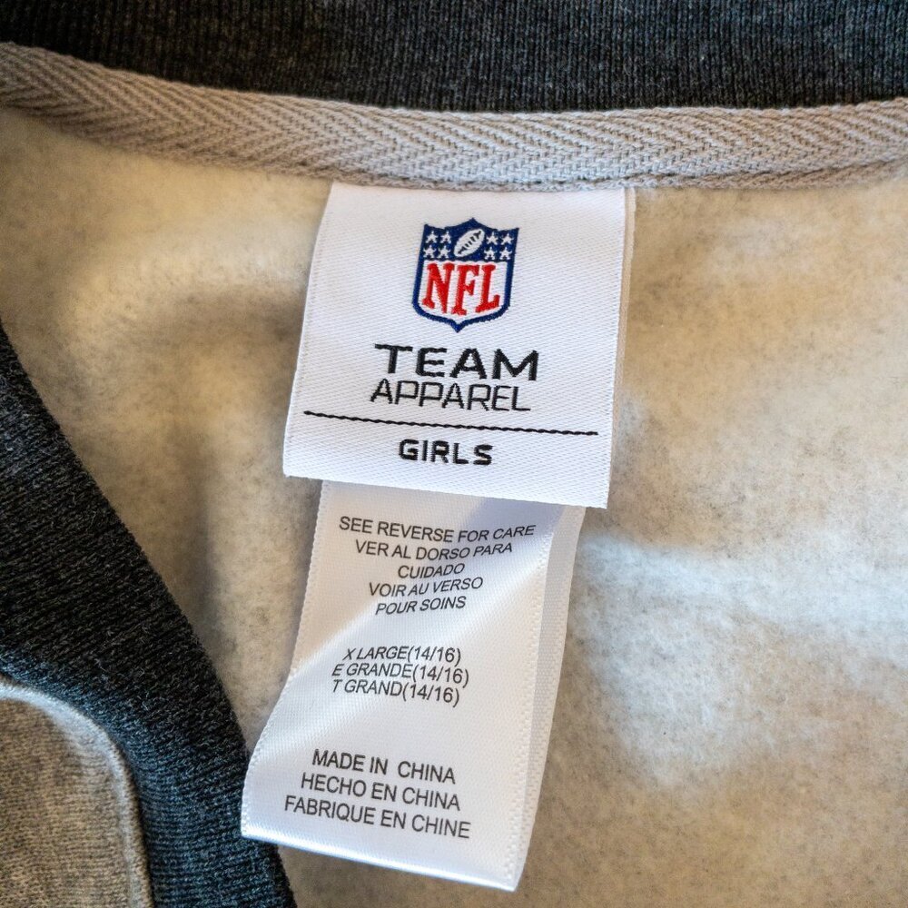 NWT Los Angeles Rams Girls NFL Team Apparel Gray Sweatshirt XL 14/16 – Cozy Flee - Picture 5 of 5